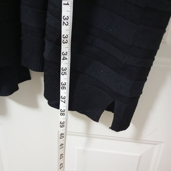 Lane Bryant Womens Plus Size Open Front Cardigan Sweater Long Black With Pockets - Picture 9 of 10